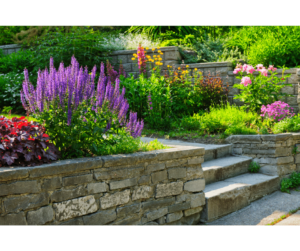 Granite Steps in the Garden 1