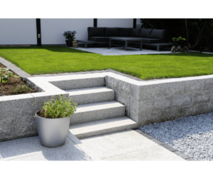 Granite Steps in the Garden 3